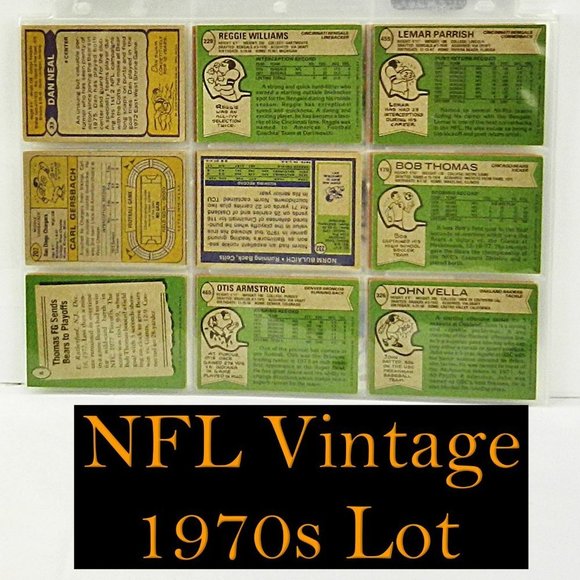 NFL Football Cards Old school - Picture 2 of 3